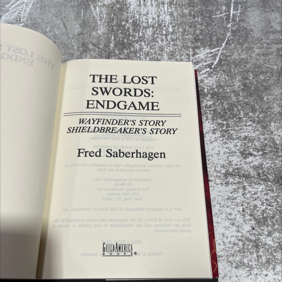 the lost swords: endgame wayfinder's story shieldbreaker's story book, by Fred Saberhagen, 1994 Hardcover image 2