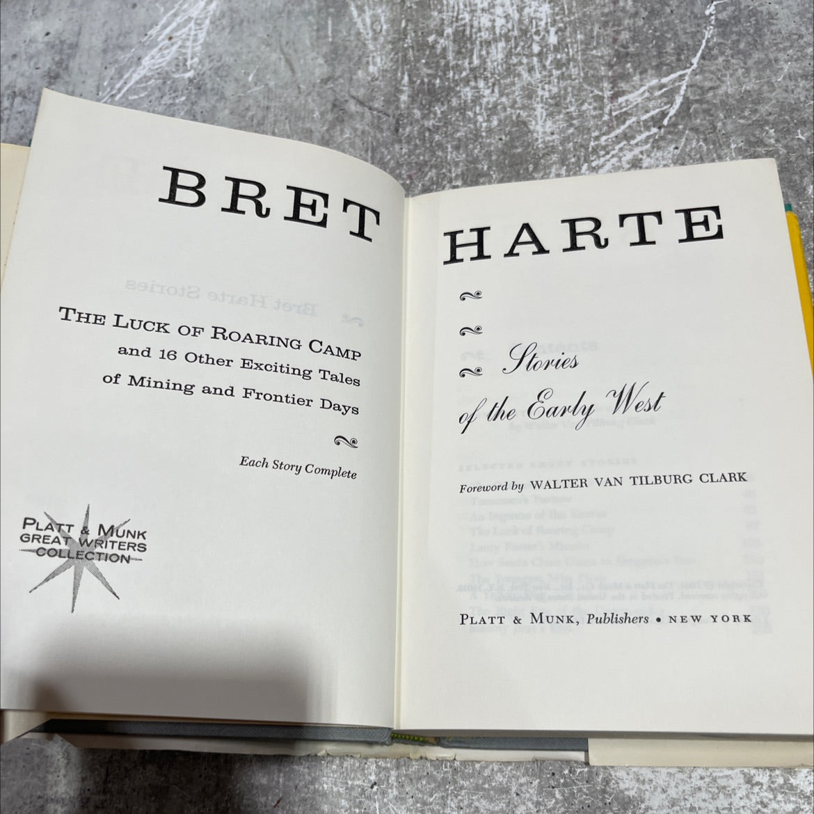 the luck of roaring camp and 16 other exciting tales of mining and frontier days book, by brett harte, 1964 Hardcover image 2