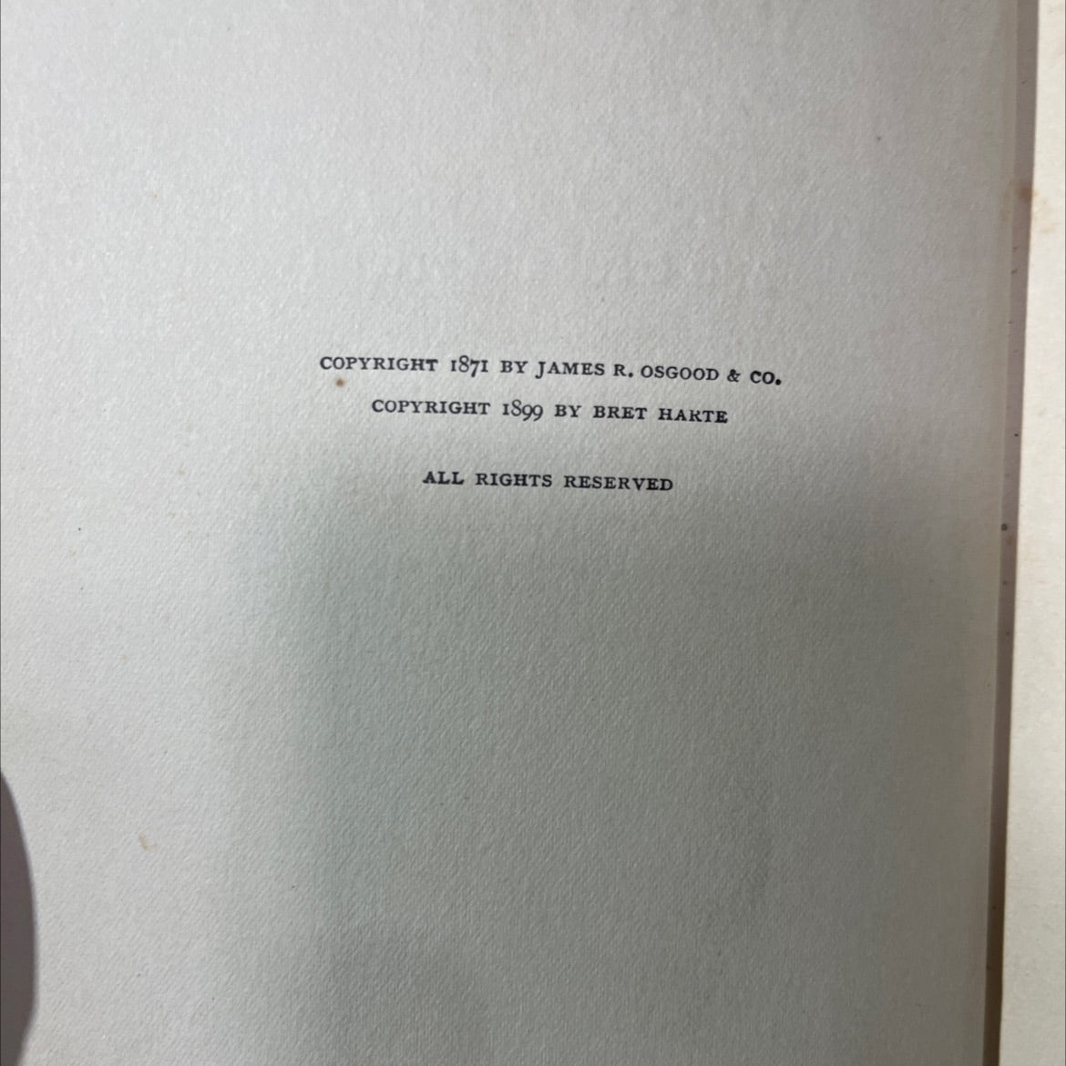 the luck of roaring camp and other sketches book, by bret harte, 1899 Hardcover image 3