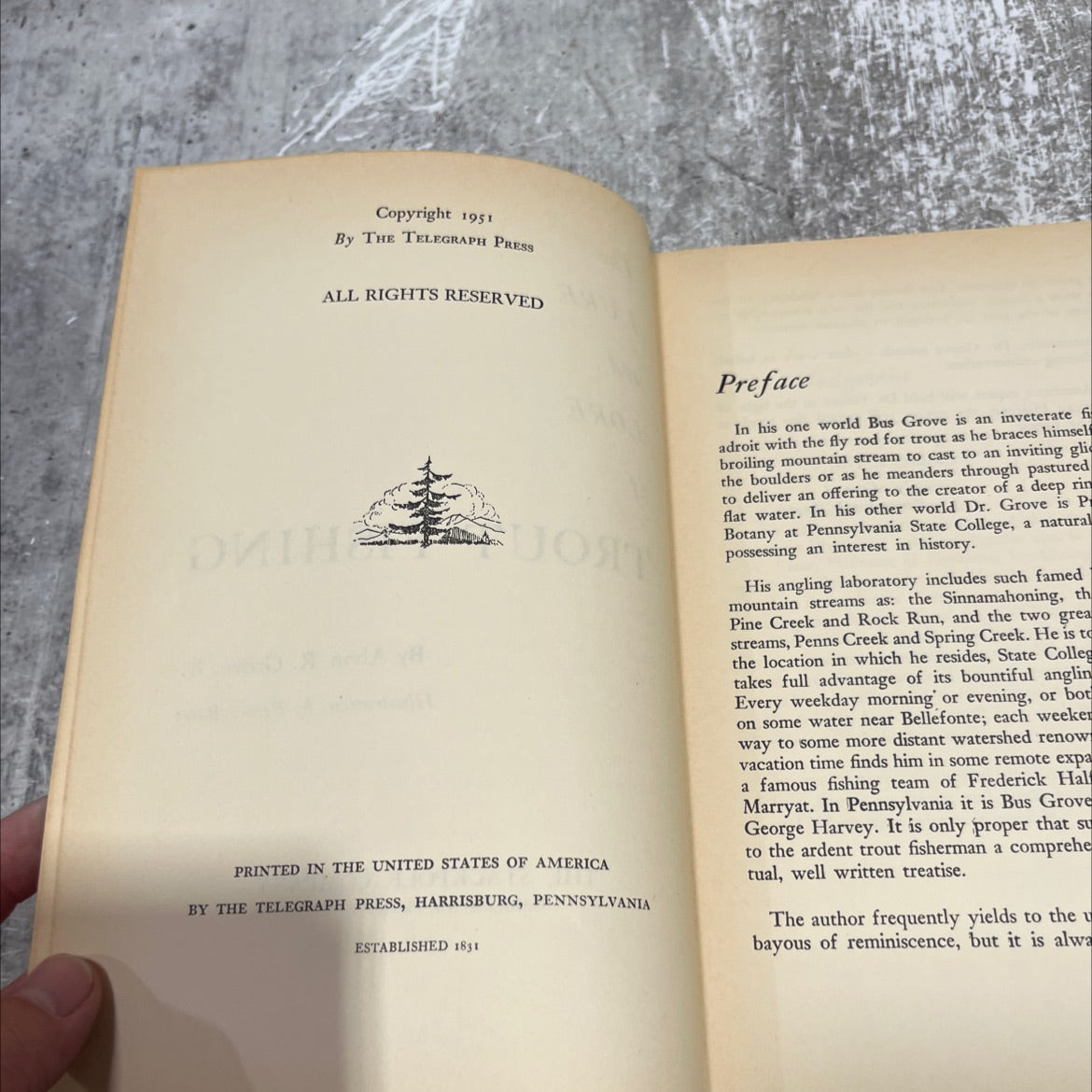 the lure and lore of trout fishing book, by alvin r. grove, jr., 1951 Hardcover image 3