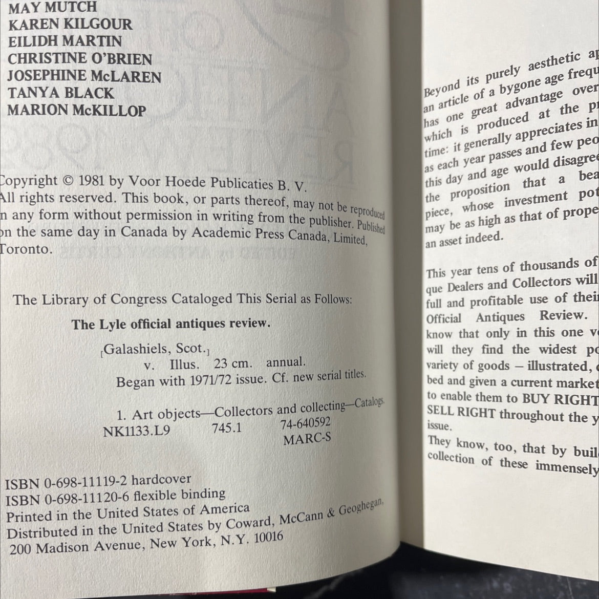 the lyle official antiques review book, by margot rutherford, 1982 Leather image 3