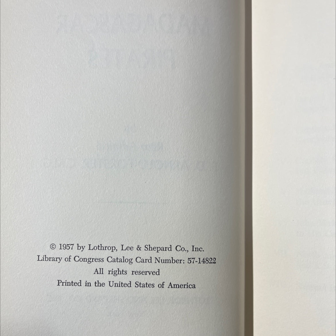 the madagascar pirates book, by Rear-Admiral F. D. Arnold-Forster, 1957 Hardcover image 3