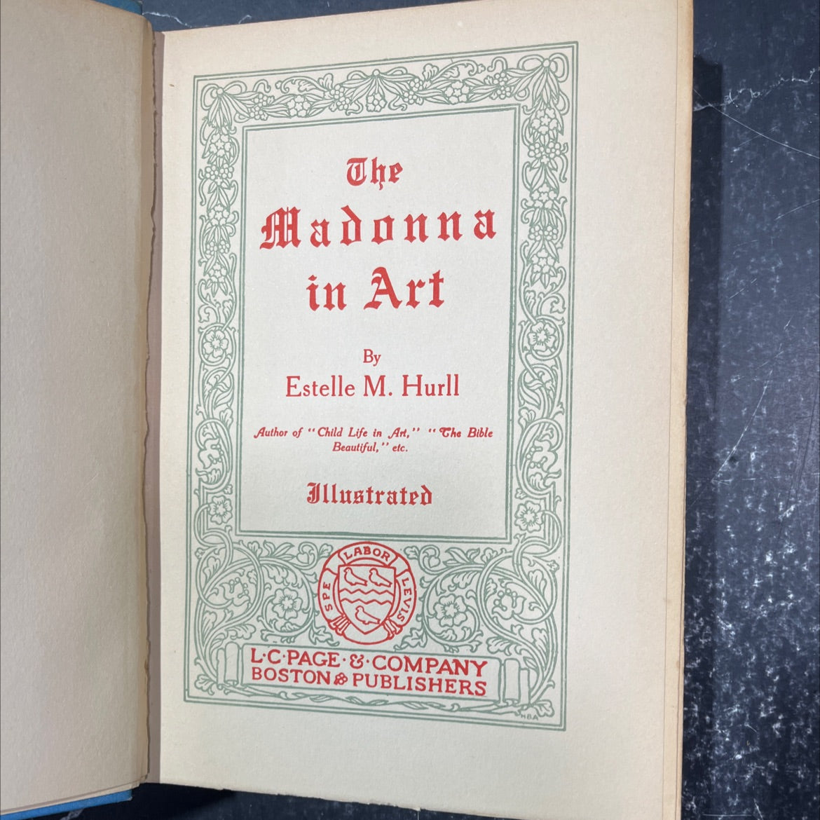 the madonna in art book, by estelle m. hurll, 1906 Hardcover image 2