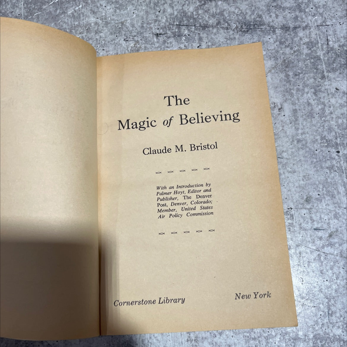 the magic of believing book, by Claude M. Bristol, 1979 Paperback image 2