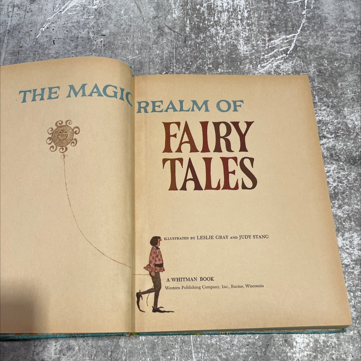 the magic realm of fairy tales book, by leslie gray and judy stang, 1968 Hardcover image 2