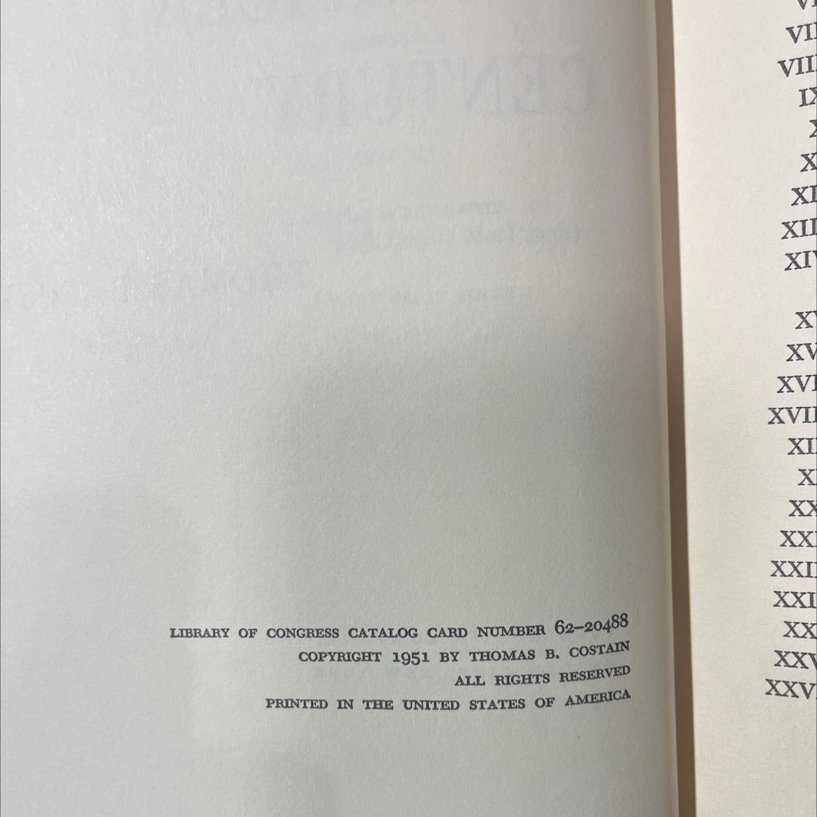 the magnificent century: a history of the plantagenets book, by thomas b. costain, 1962 Hardcover image 3