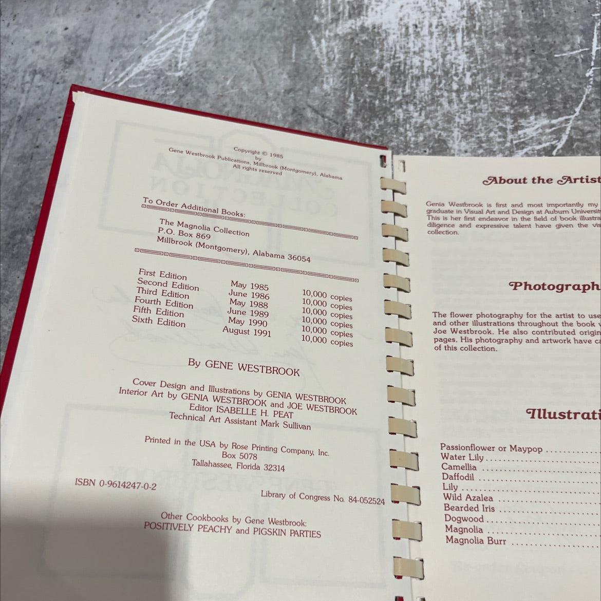 the magnolia collection book, by gene westbrook, 1991 Hardcover image 3