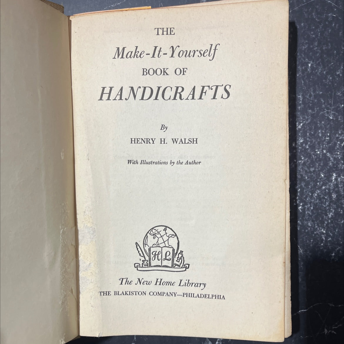 the make-it-yourself book of handicrafts book, by henry h. walsh, 1946 Hardcover image 2