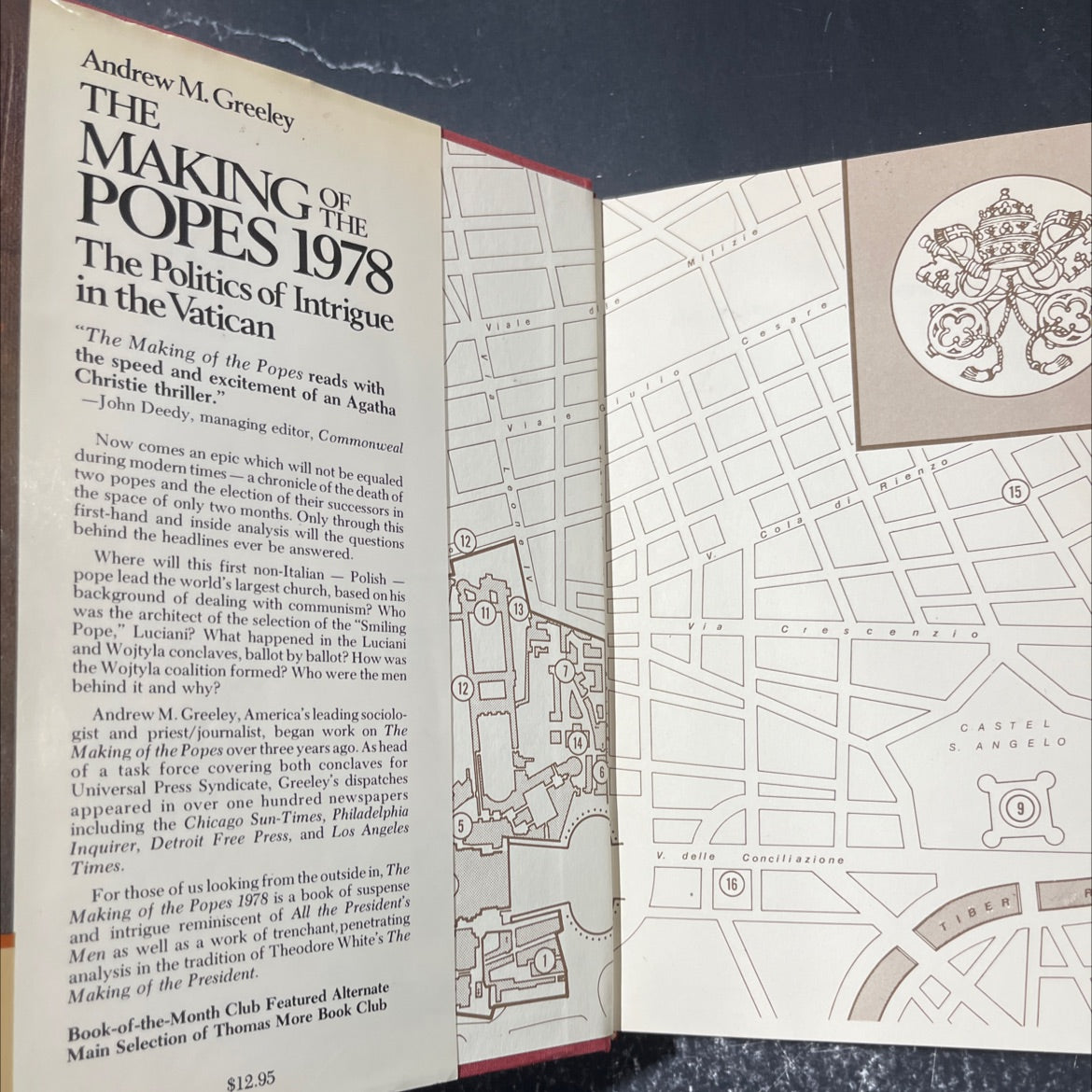 the making of the popes 1978 book, by Andrew M. Greeley, 1979 Hardcover image 4