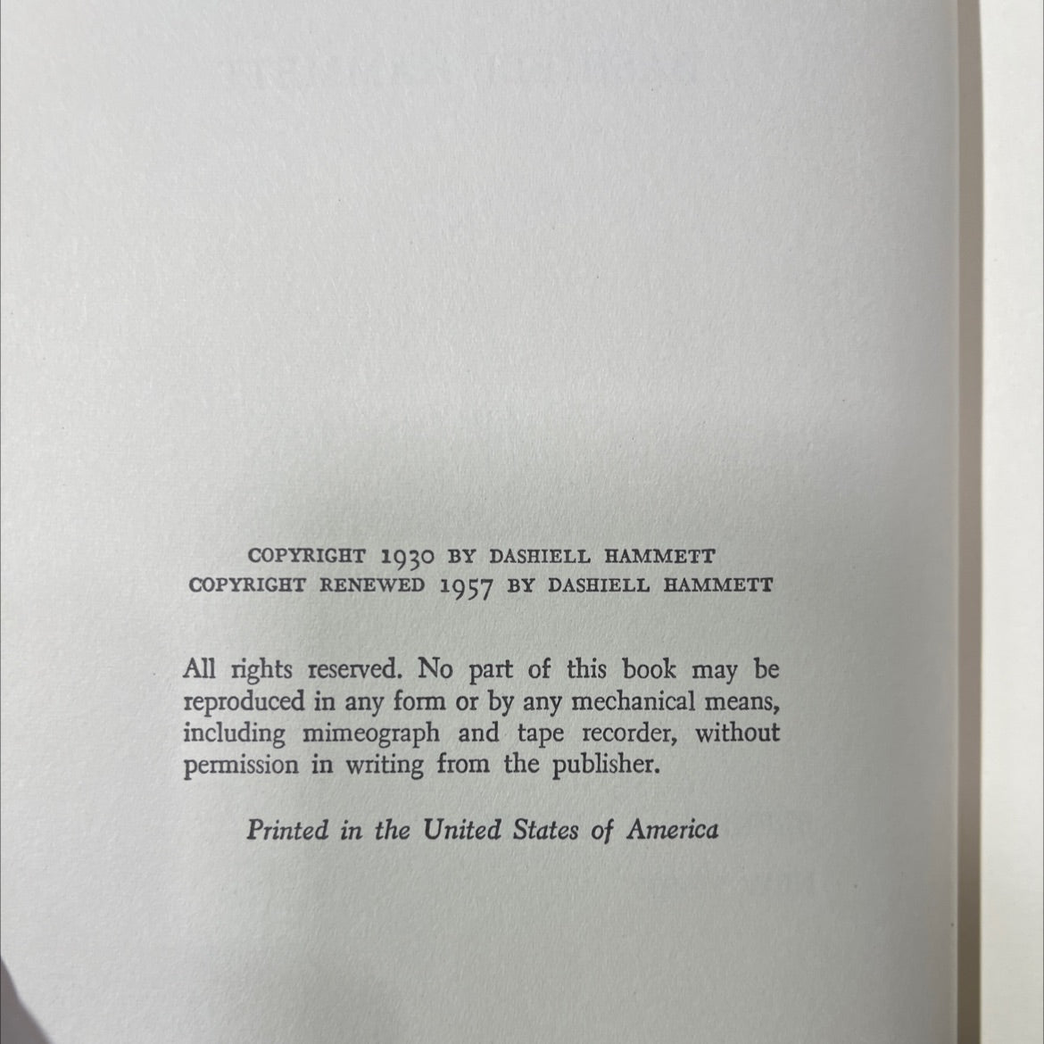 the maltesefalcon book, by dashell hammett, 1957 Hardcover image 3