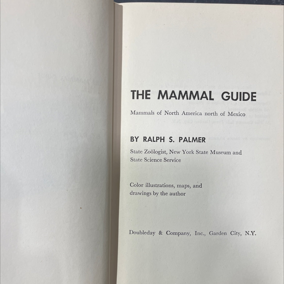 the mammal guide mammals of north america north of mexico book, by ralph s. palmer, 1954 Hardcover image 2
