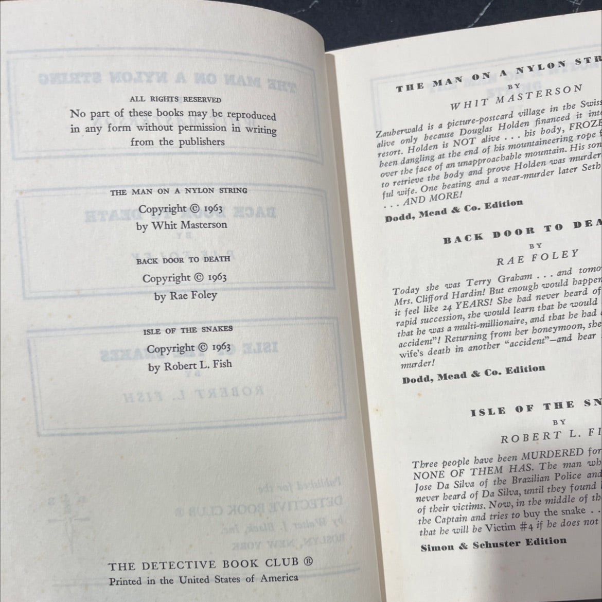 the man on a nylon string book, by whit masterson, 1963 Hardcover image 3