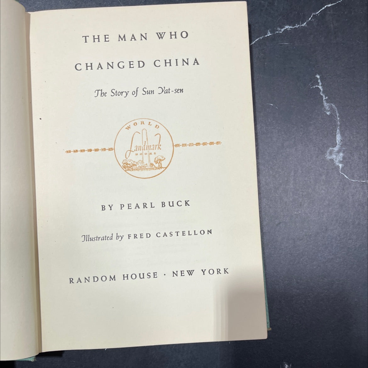 the man who changed china the story of sun yat-sen book, by pearl buck, 1953 Hardcover image 2