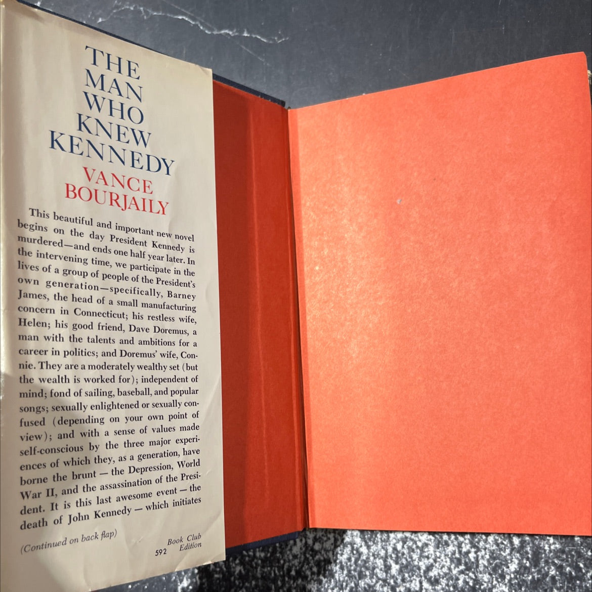 the man who knew kennedy book, by Vance Bourjaily, 1967 Hardcover image 4