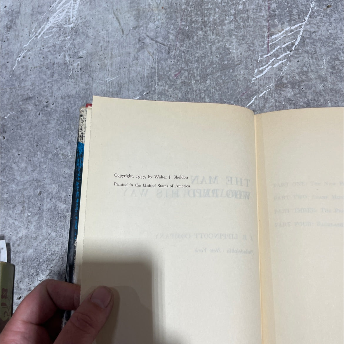 the man who paid his way book, by Walter J. Sheldon, 1955 Hardcover image 3