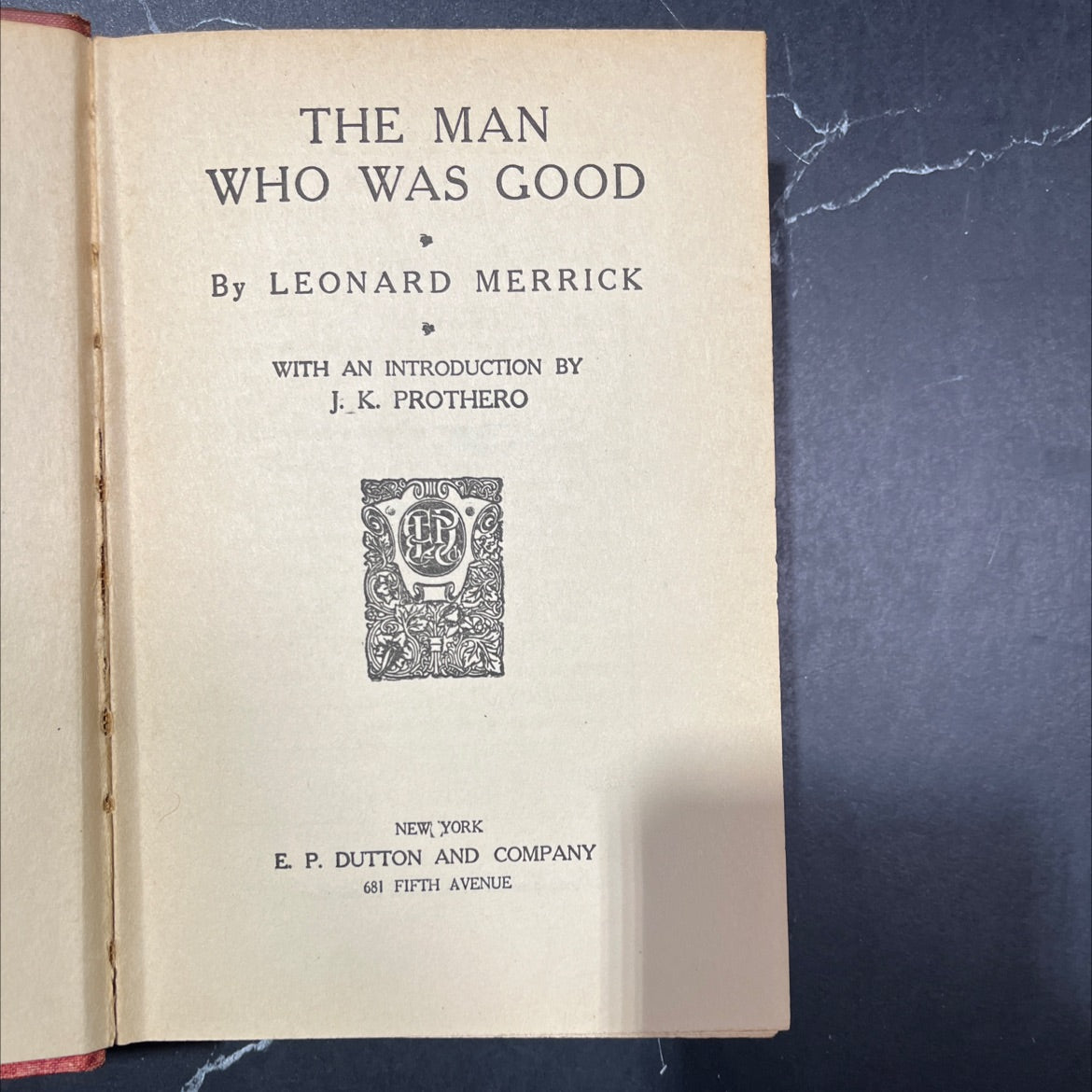 the man who was good book, by leonard merrick, 1923 Hardcover image 2