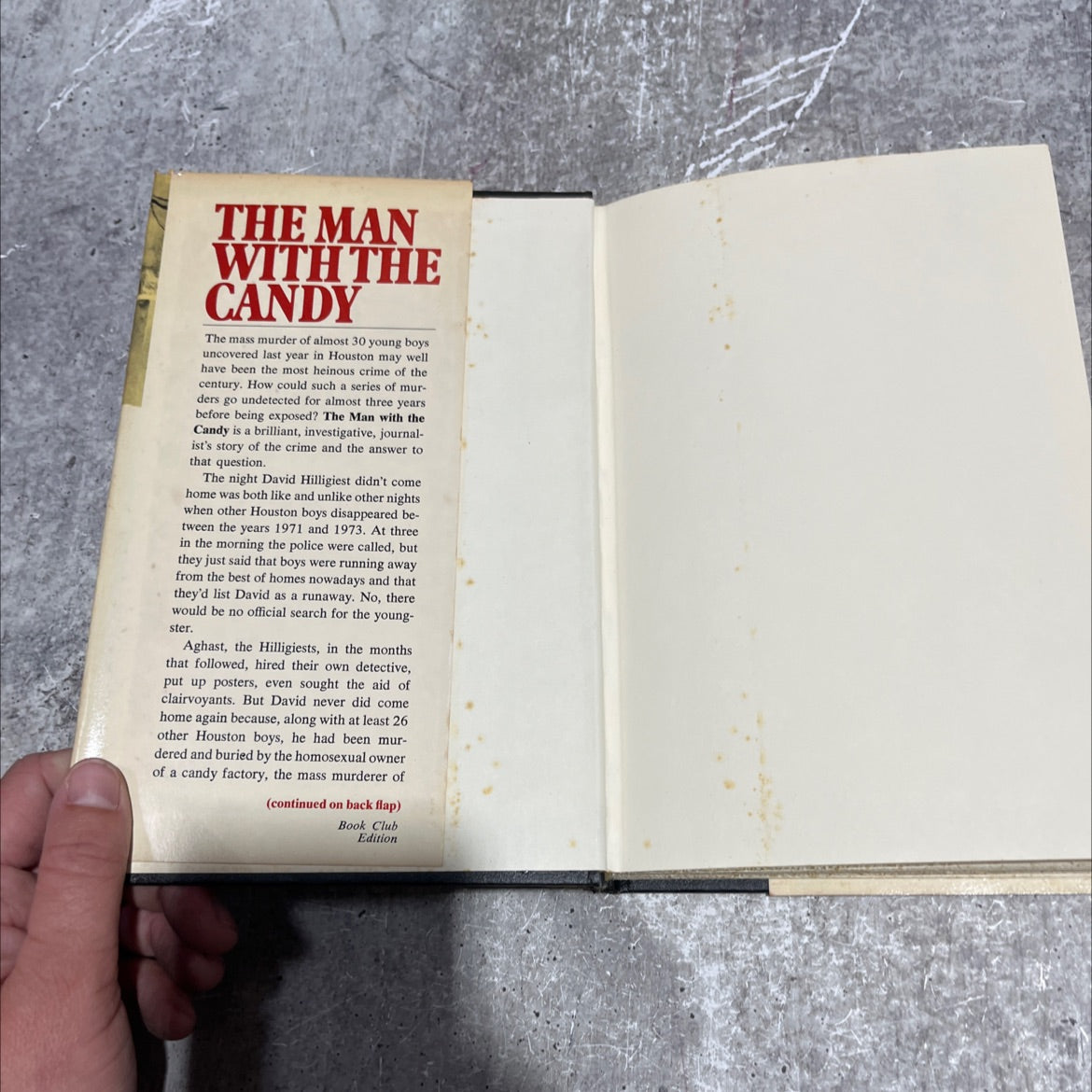 the man with the candy book, by jack olsen, 1974 Hardcover image 4