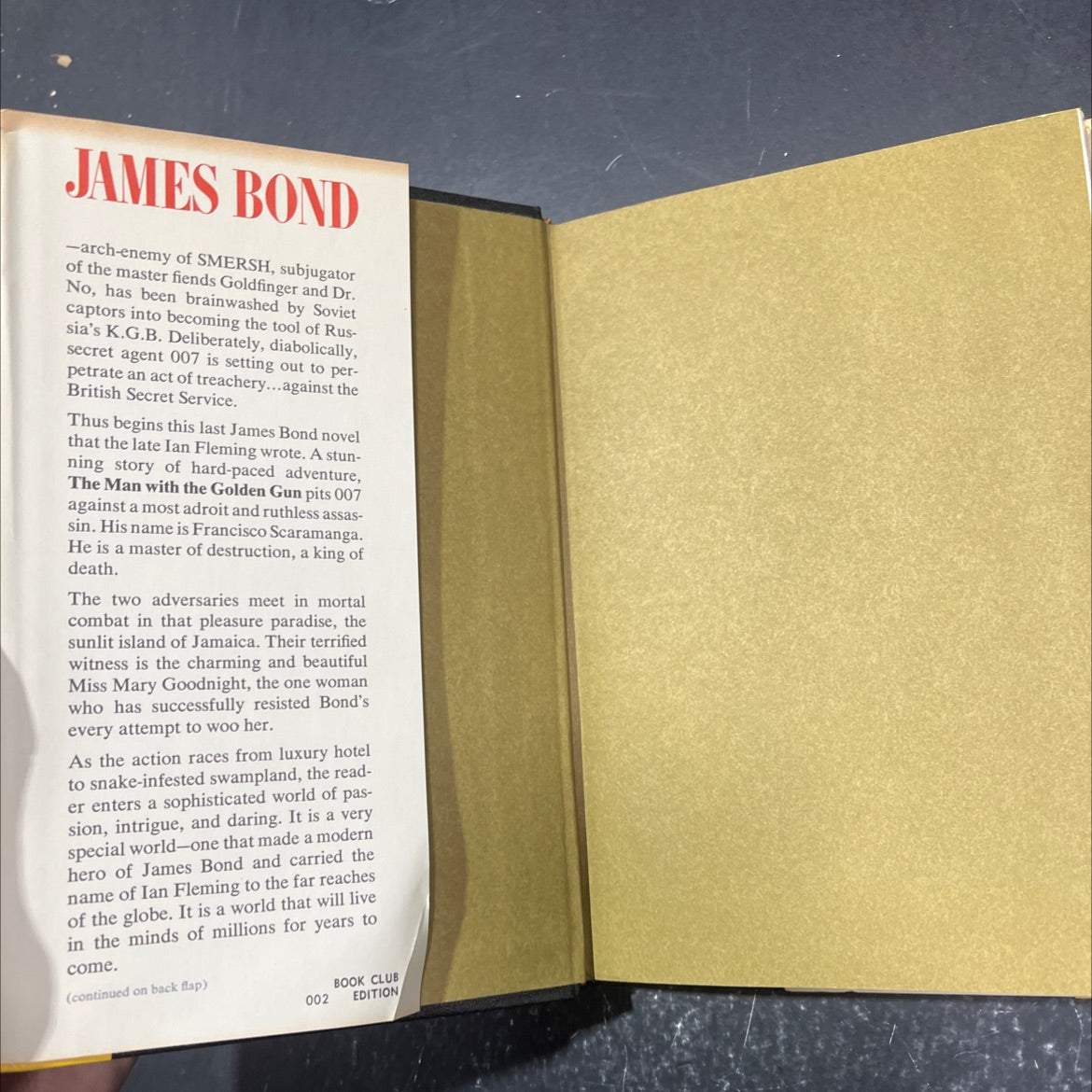 the man with the golden gun book, by Ian Fleming, 1965 Hardcover image 4