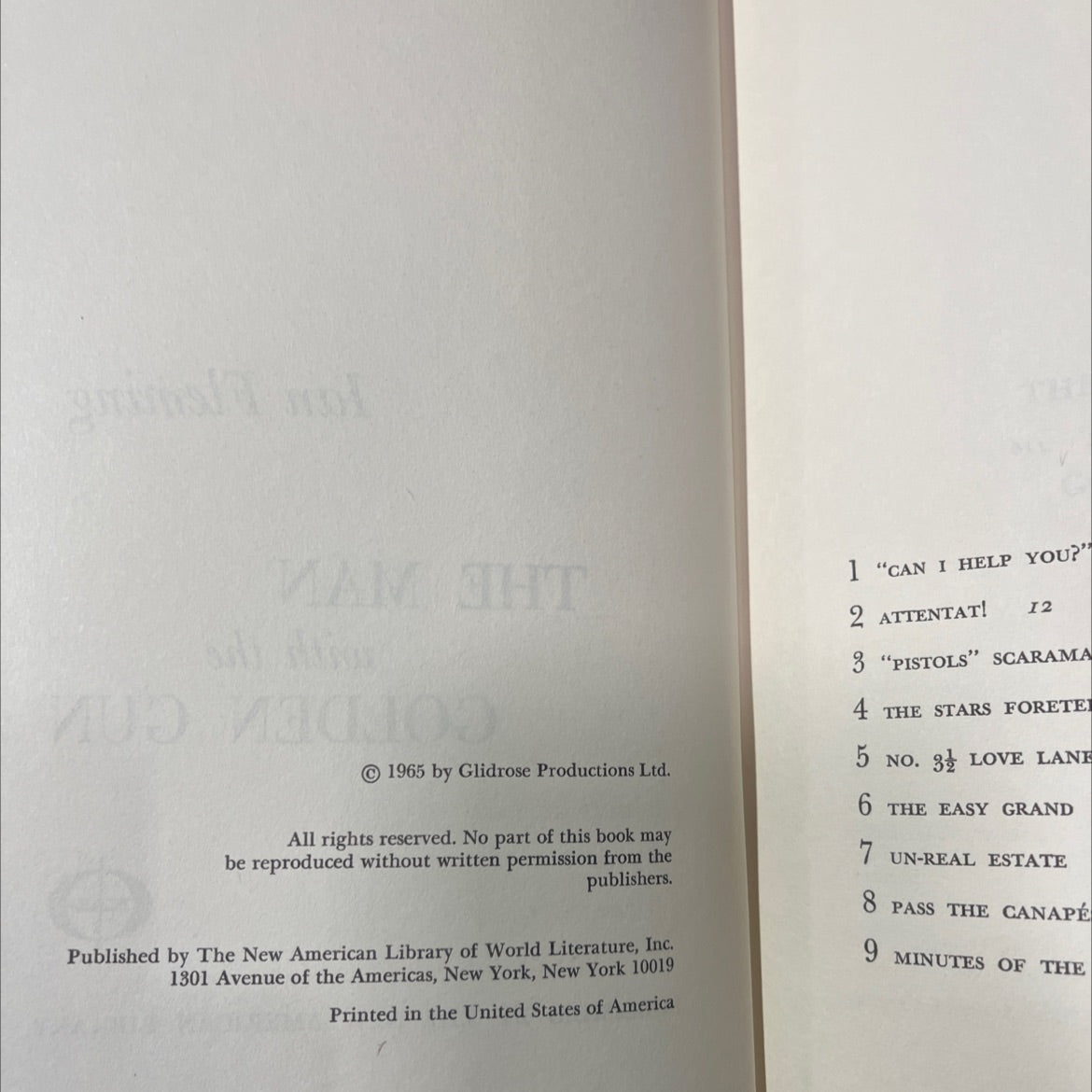 the man with the golden gun book, by Ian Fleming, 1965 Hardcover image 3