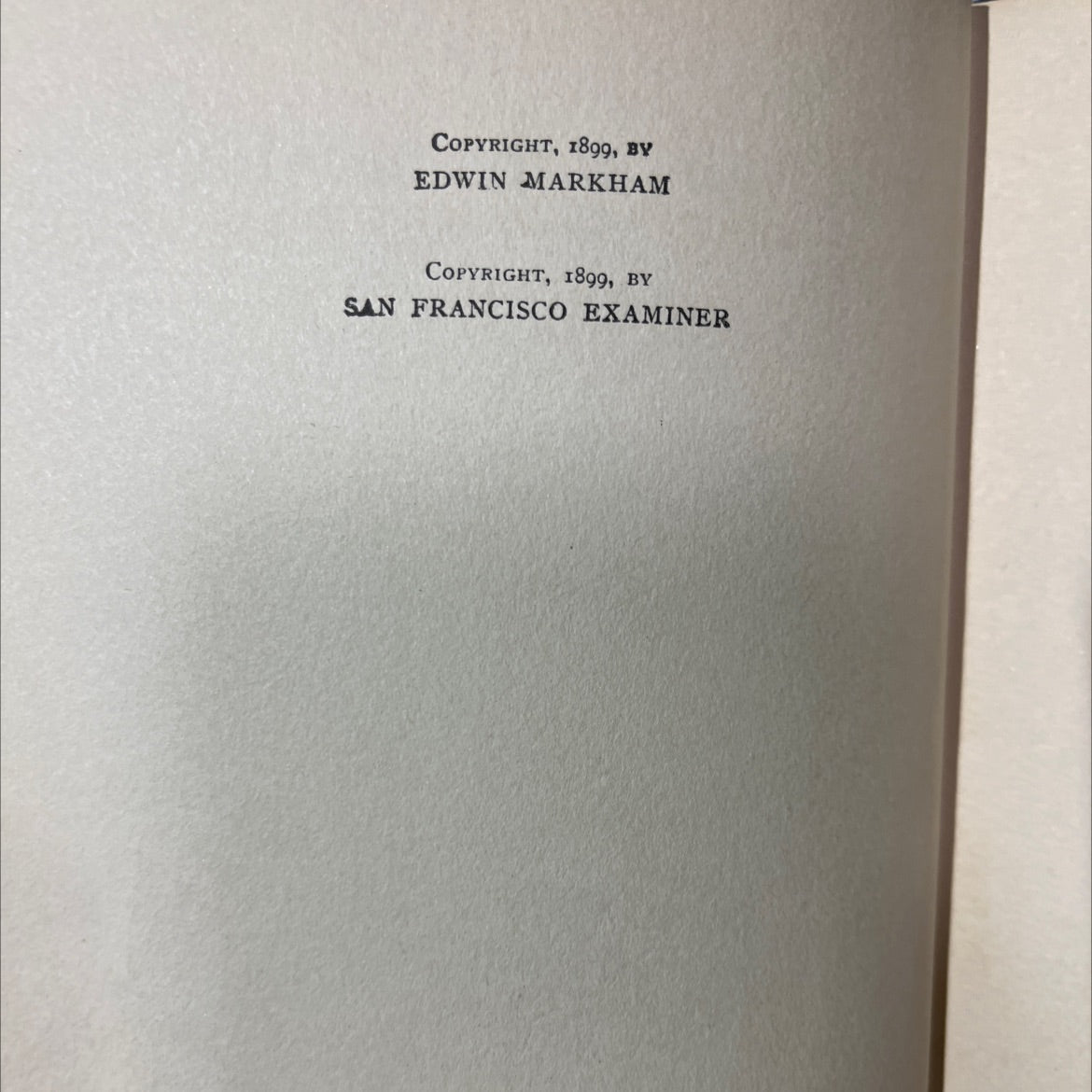 the man with the hoe and other poems book, by edwin markham, 1920 Hardcover image 3