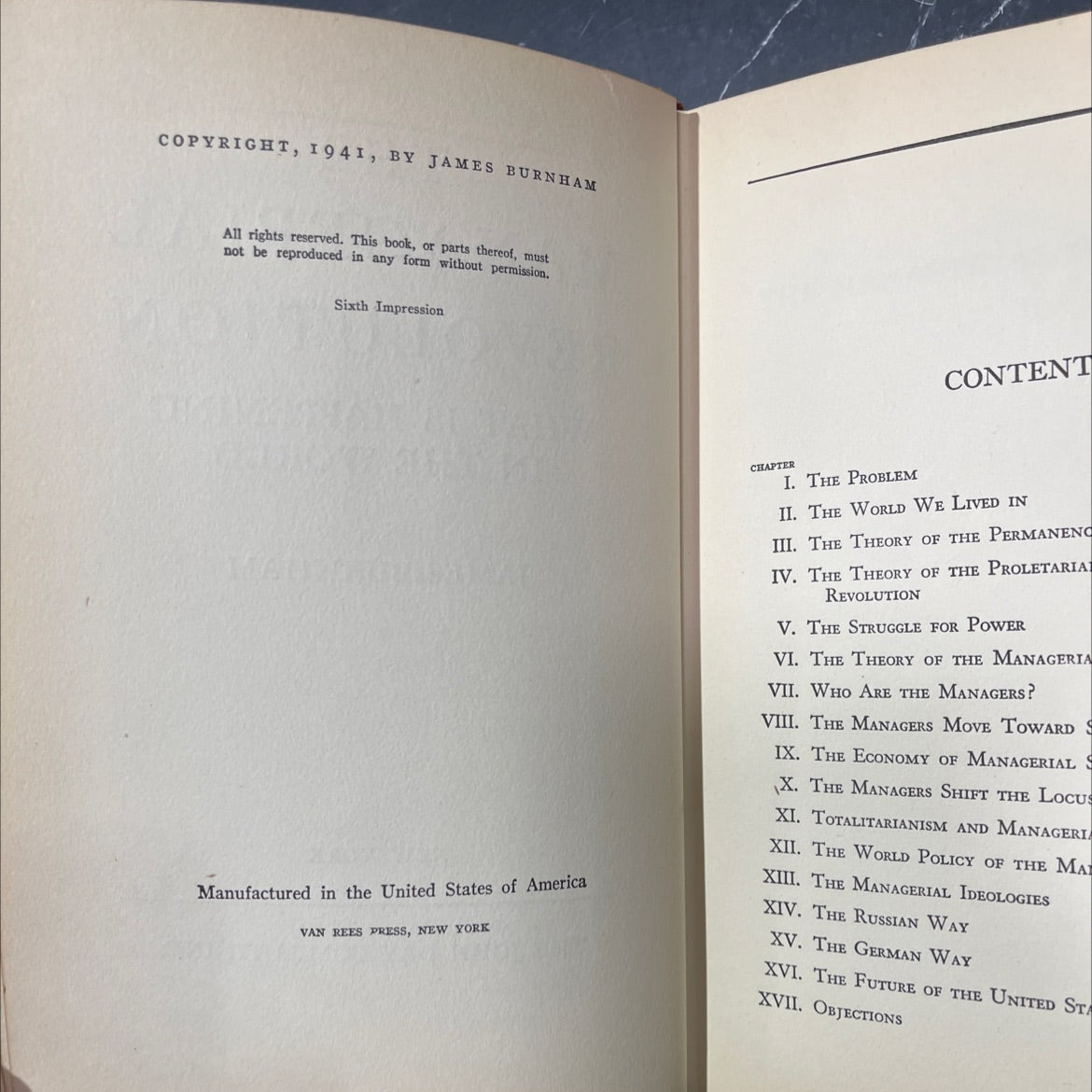 the managerial revolution what is happening in the world book, by james burnham, 1941 Hardcover image 3