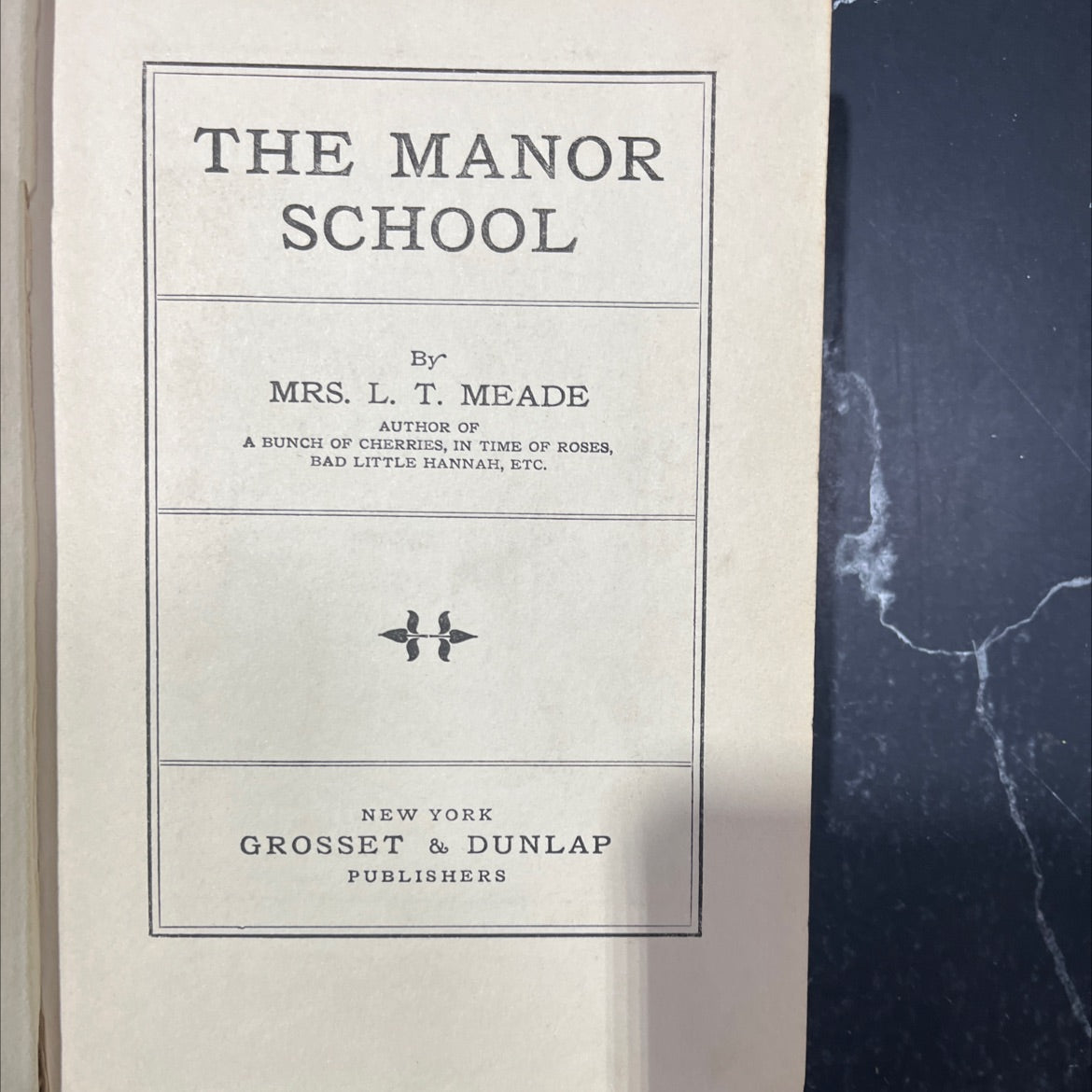 the manor school book, by mrs. l. t. meade, 1903 Hardcover image 2