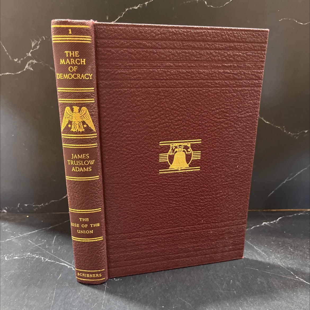 the march of democracy a history of the united states book, by james truslow adams, 1933 Hardcover image 1