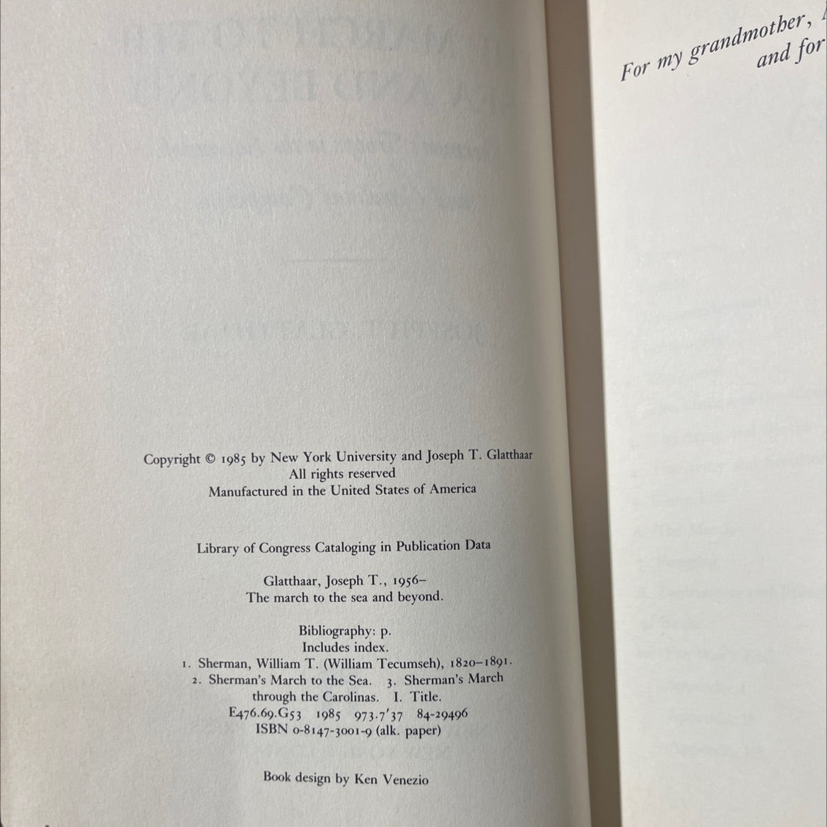 the march to the sea and beyond book, by joseph t. glatthaar, 1985 Hardcover image 3