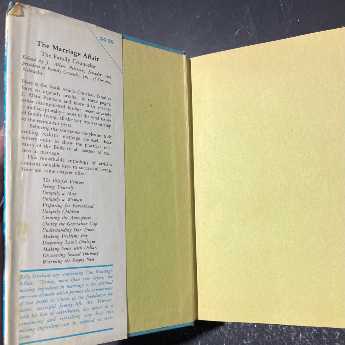the marriage affair book, by J. Allan Petersen, 1971 Hardcover image 4