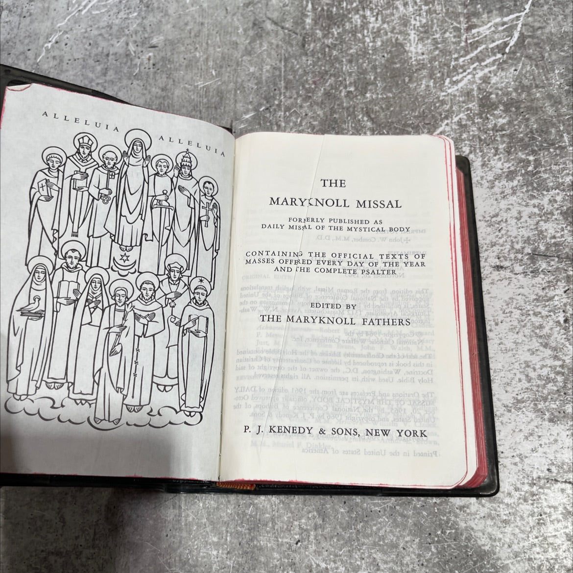 the mary noll missal book, by maryknoll fathers, 1966 Hardcover image 2