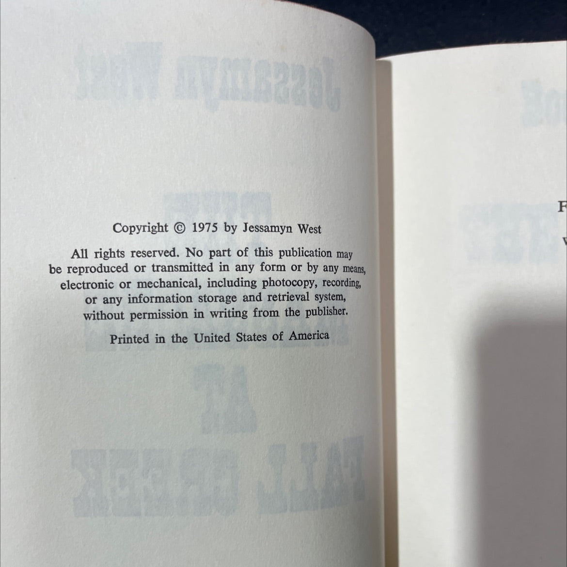 the massacre at fall creek book, by Jessamyn West, 1975 Hardcover image 3