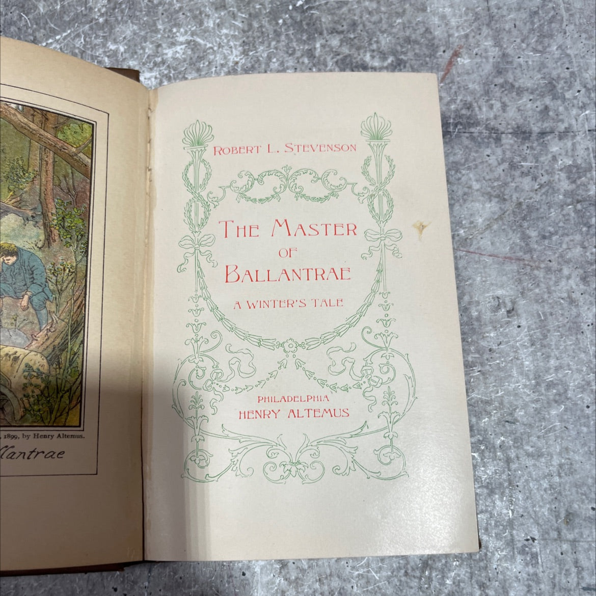 the master of ballantrae a winter's tale book, by robert l. stevenson, 1899 Hardcover image 2