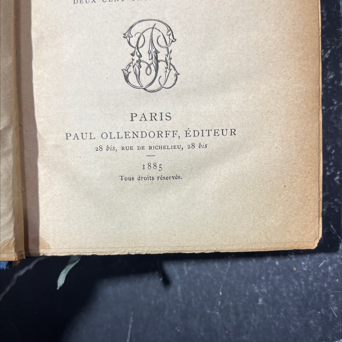 the master of forges book, by georges ohnet, 1885 Leather image 3