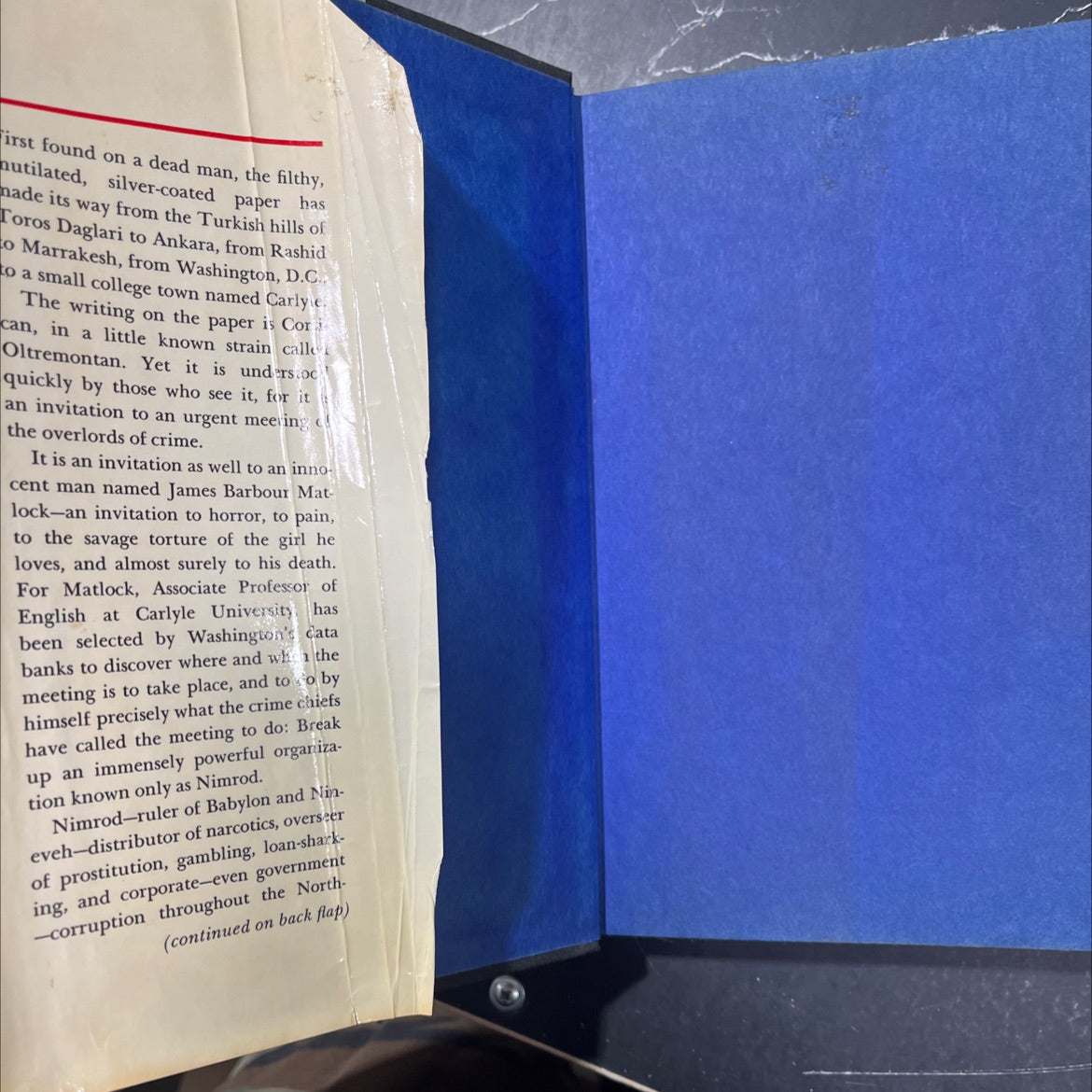the matlock paper book, by Robert Ludlum, 1973 Hardcover image 4