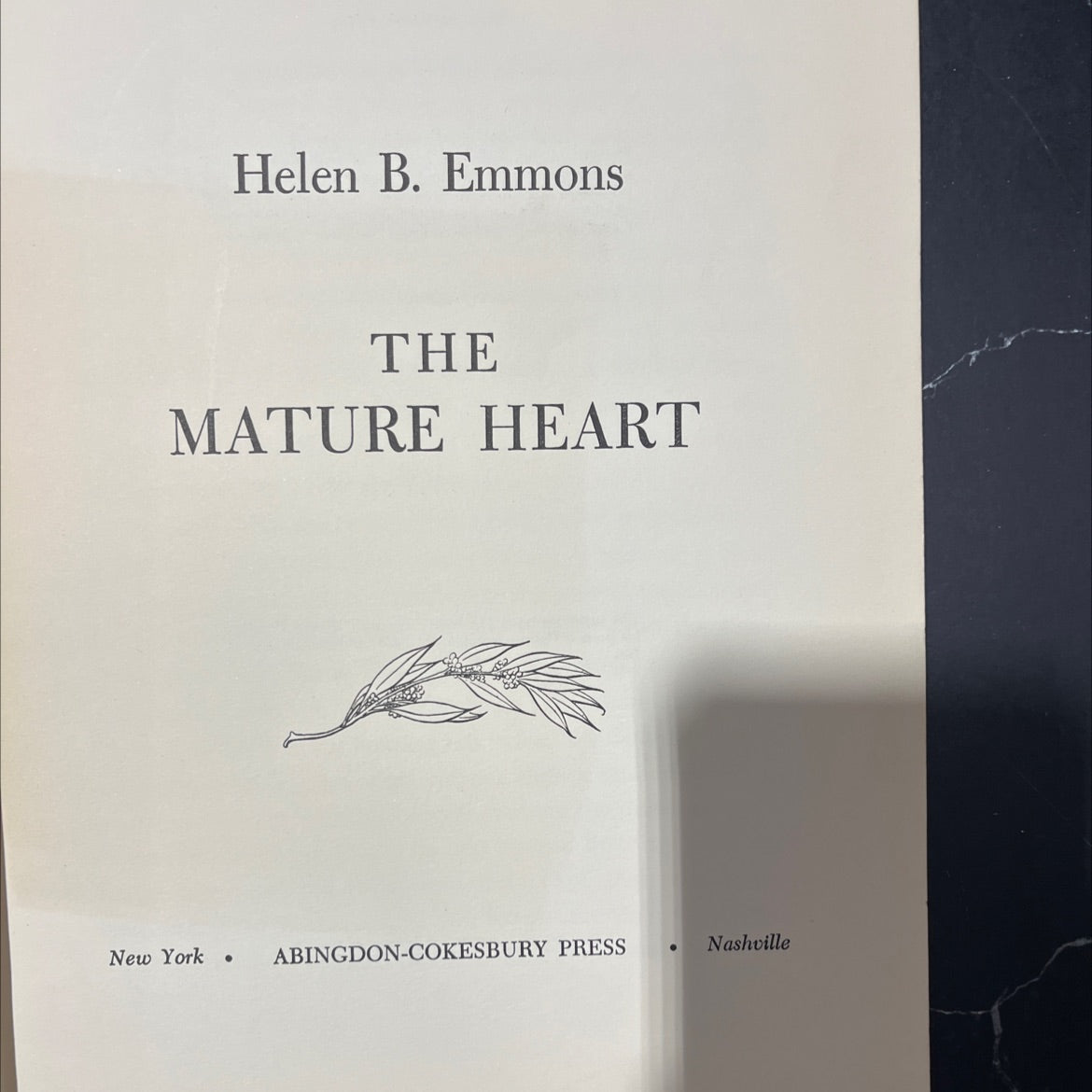 the mature heart book, by helen b. emmons, 1953 Hardcover image 2