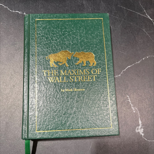 the maxims of wall street \"bears make headlines, bulls make money\" book, by Mark Skousen, 2020 Hardcover image 1