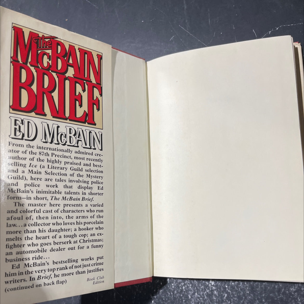 the mcbain brief book, by ed mcbrain, 1982 Hardcover image 4