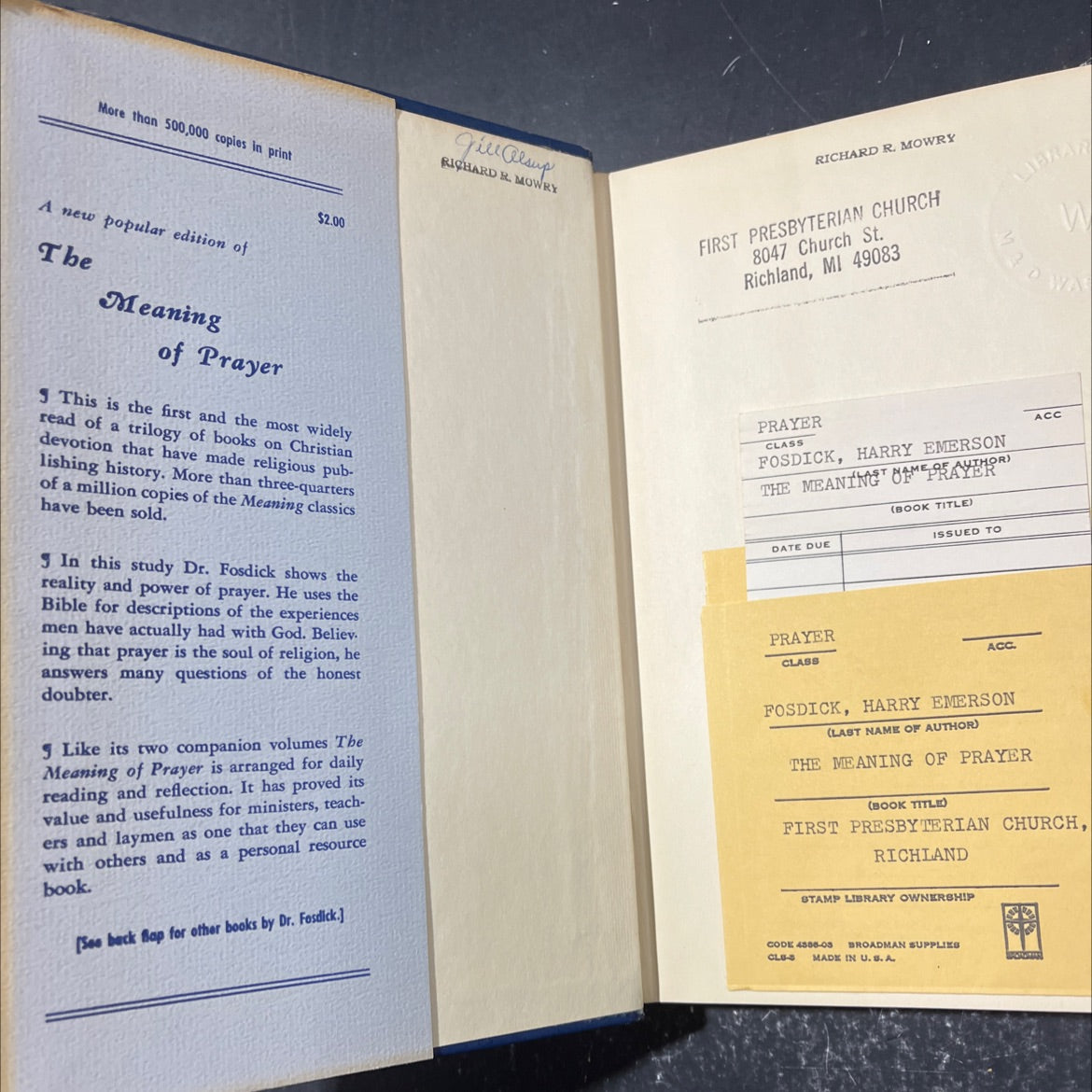 the meaning of prayer book, by harry emerson fosdick, 1949 Hardcover image 4