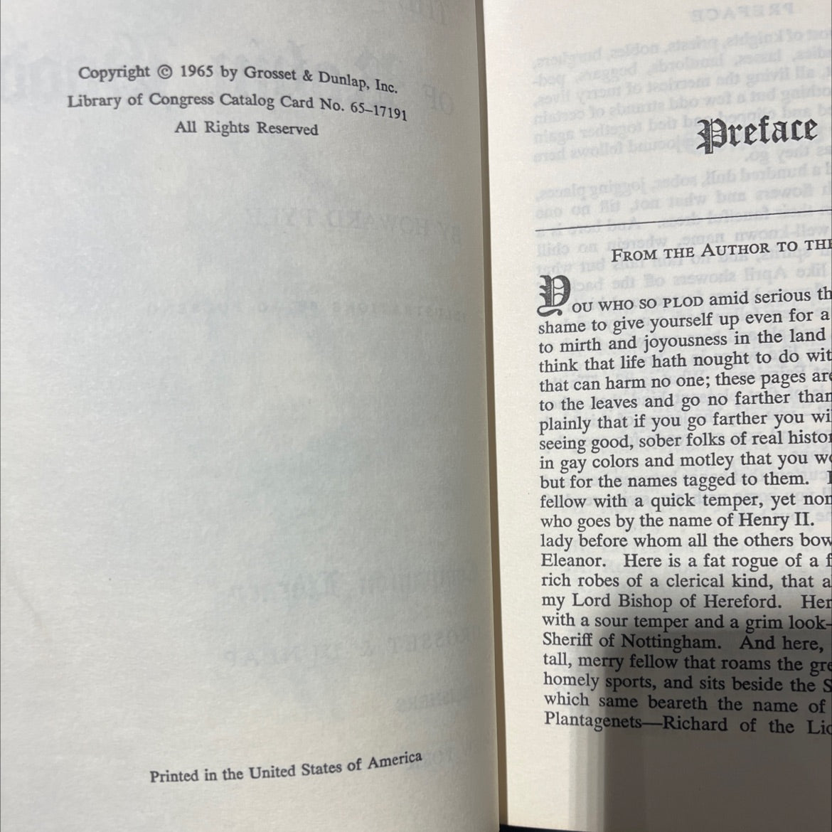 the merry adventures of robin hood book, by howard pyle, 1965 Hardcover image 3