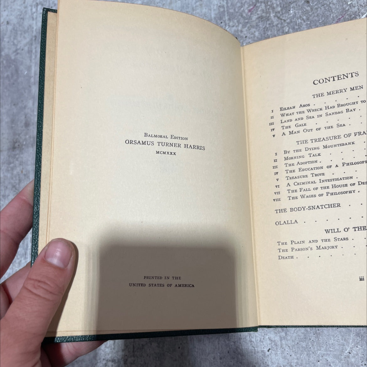 the merry men and other stories book, by robert louis stevenson, 1930 Hardcover image 3