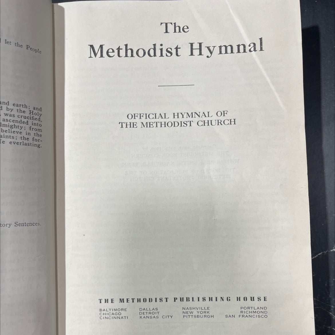 the methodist hymnal book, by unknown, 1939 Hardcover image 2