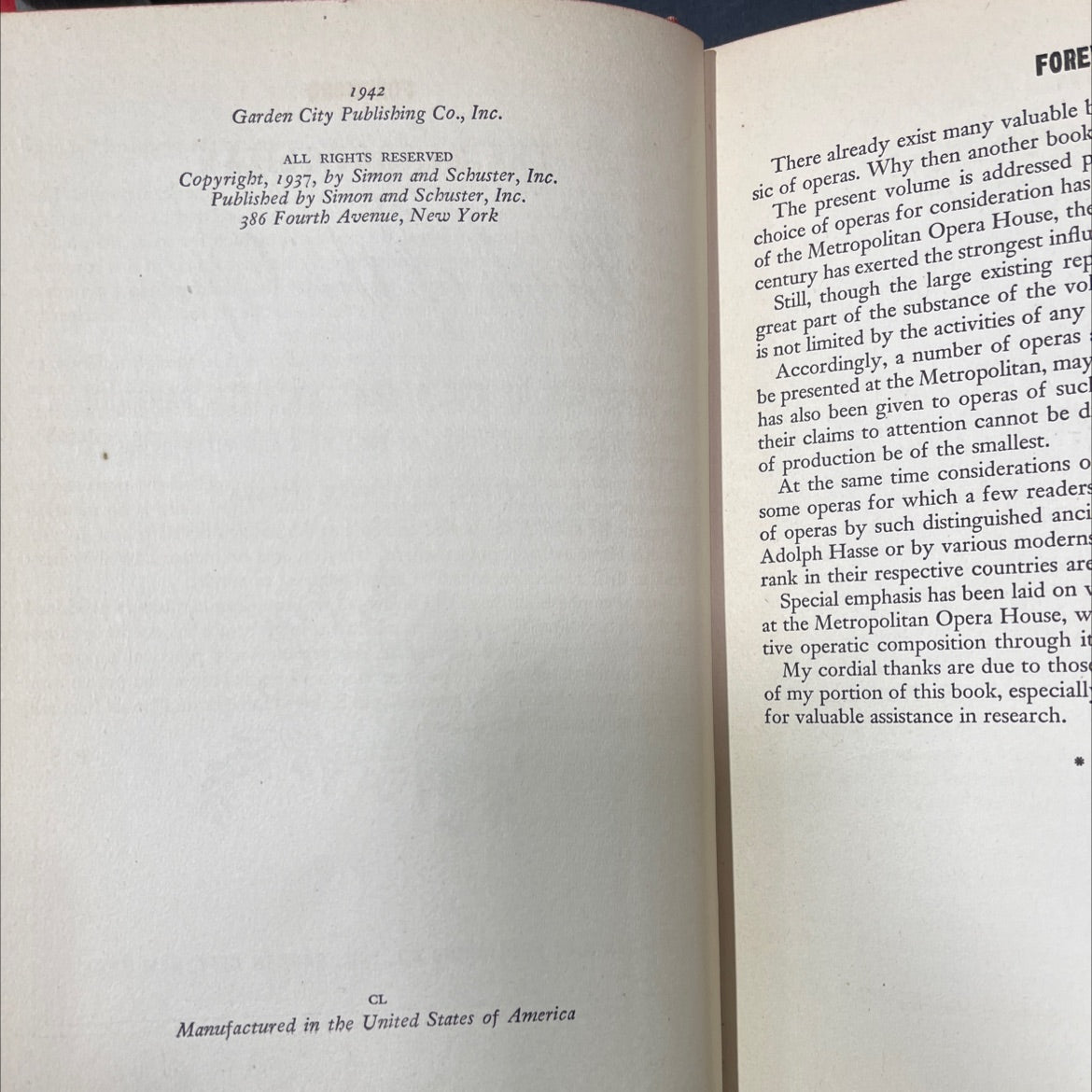 the metropolitan book of the opera book, by pitts sanborn, 1942 Hardcover image 3