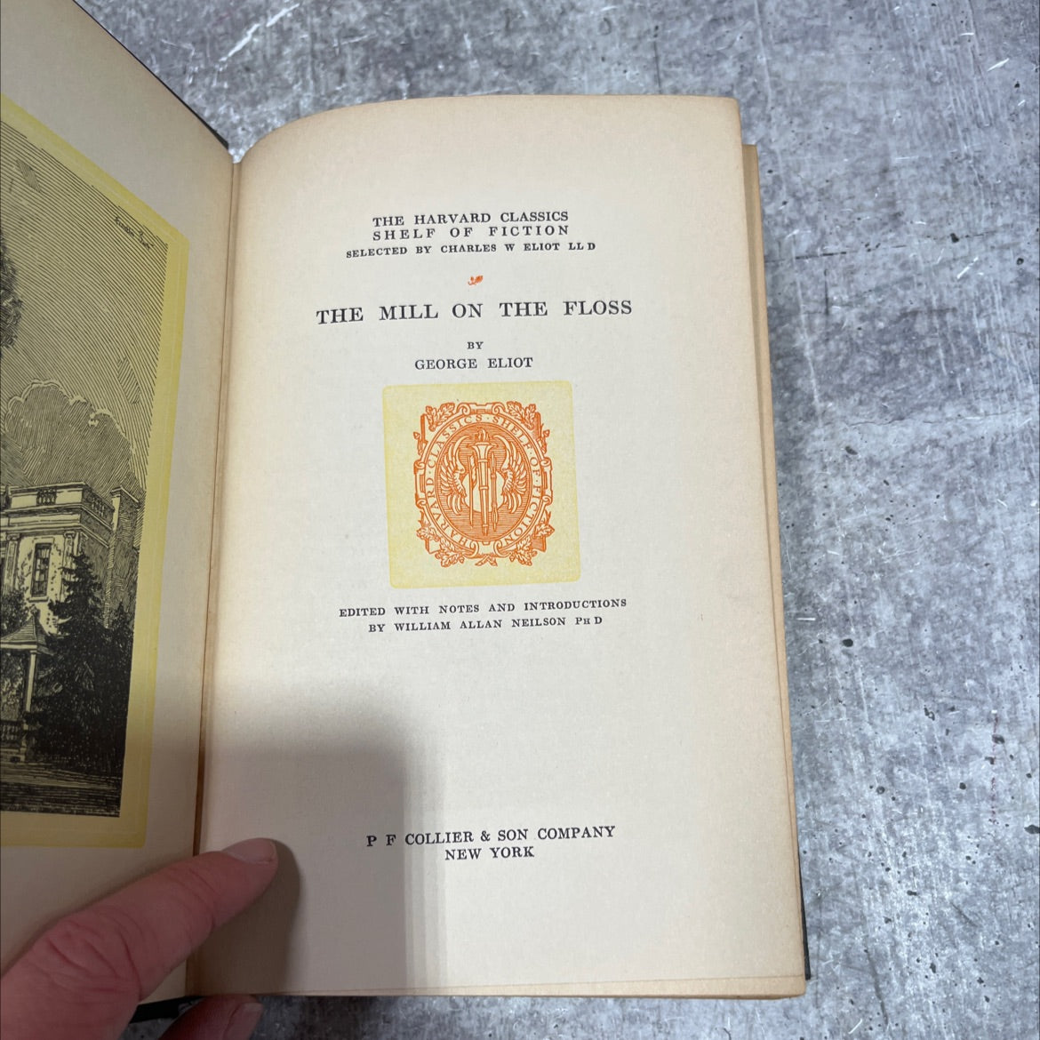 the mill on the floss book, by george eliot, 1917 Hardcover image 2