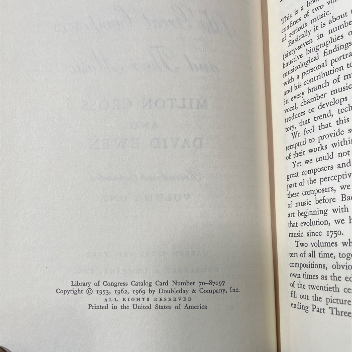 the milton cross new encyclopedia of the great composers and their music book, by milton cross and david ewen, 1969 image 3