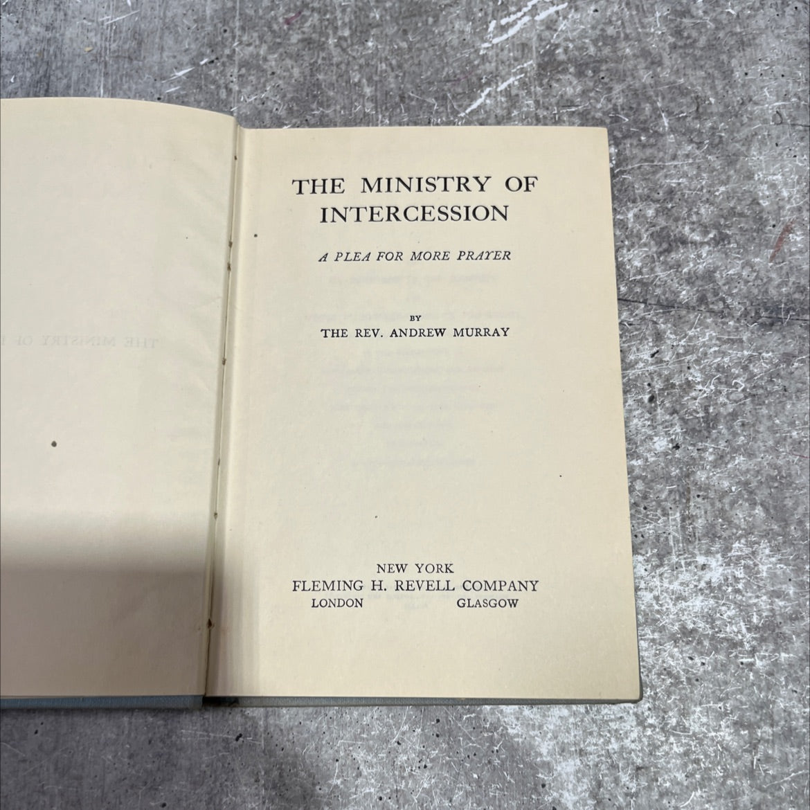 the ministry of intercession a plea for more prayer book, by rev. andrew murray, 1970 Hardcover image 2