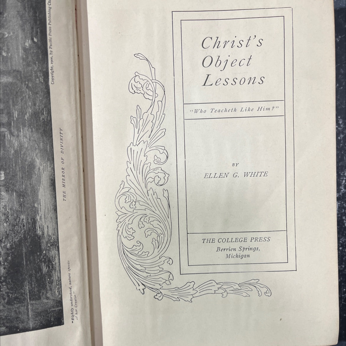 the mirror of divinity book, by ellen g. white, 1900 Hardcover image 2