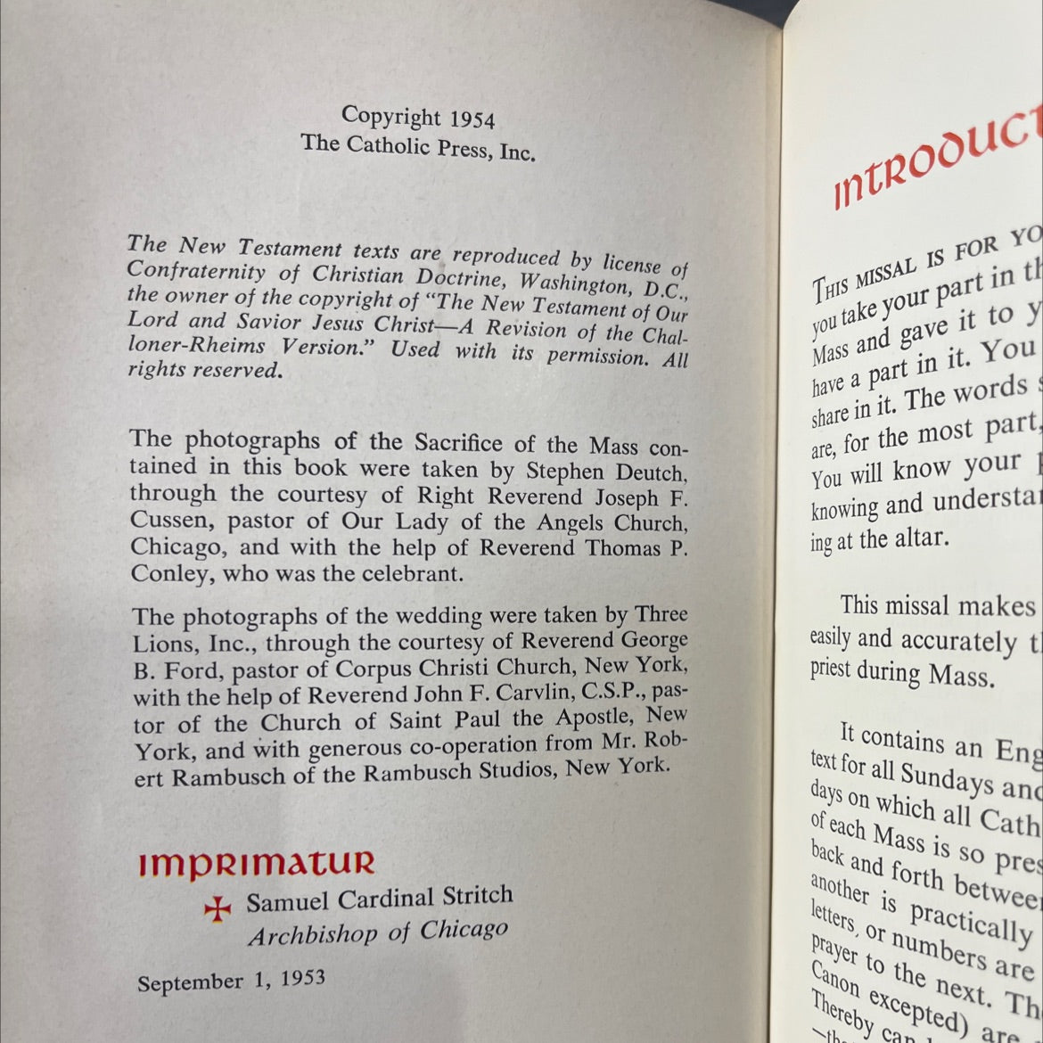the missal containing all the masses for sundays and for holy days of obligation book, by reverend john p. o'connell, image 3