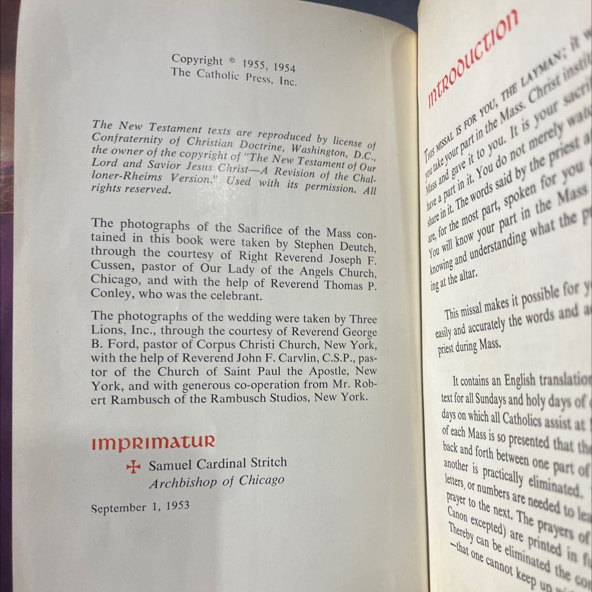 the missal containing all the masses for sundays and for holy days of obligation book, by Reverend John P. O'Connell, image 3
