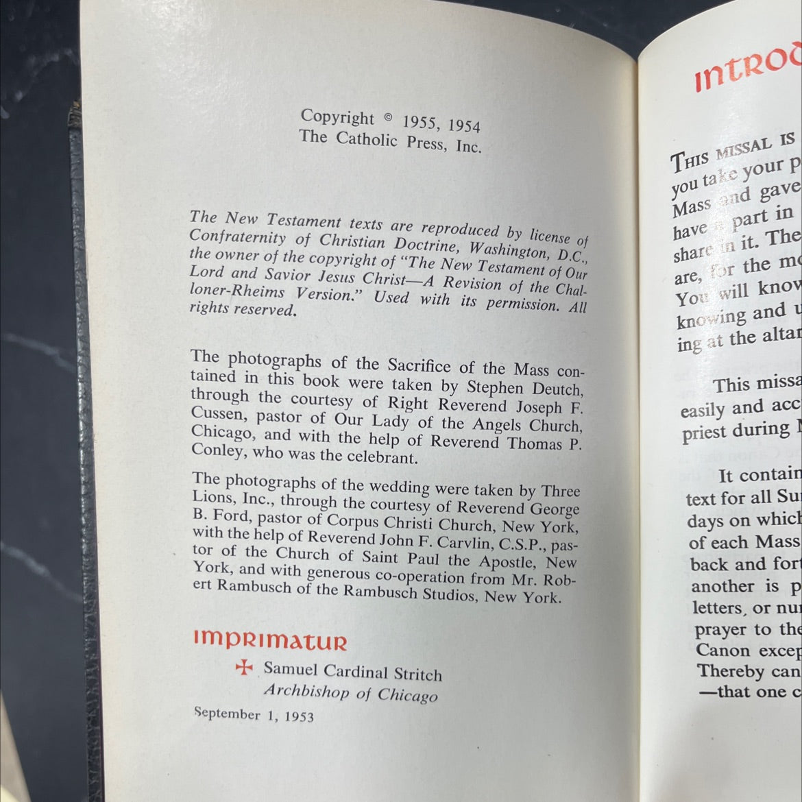 the missal containing all the masses for sundays and for holy days of obligation book, by reverend john p. o'connell, image 3