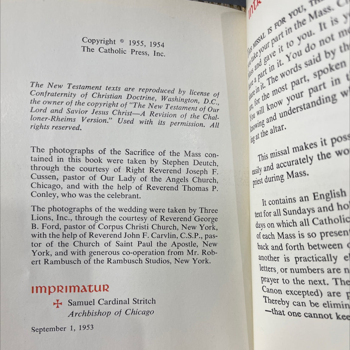 the missal containing all the masses for sundays and for holy days of obligation book, by Reverend John P. O'Connell, image 3
